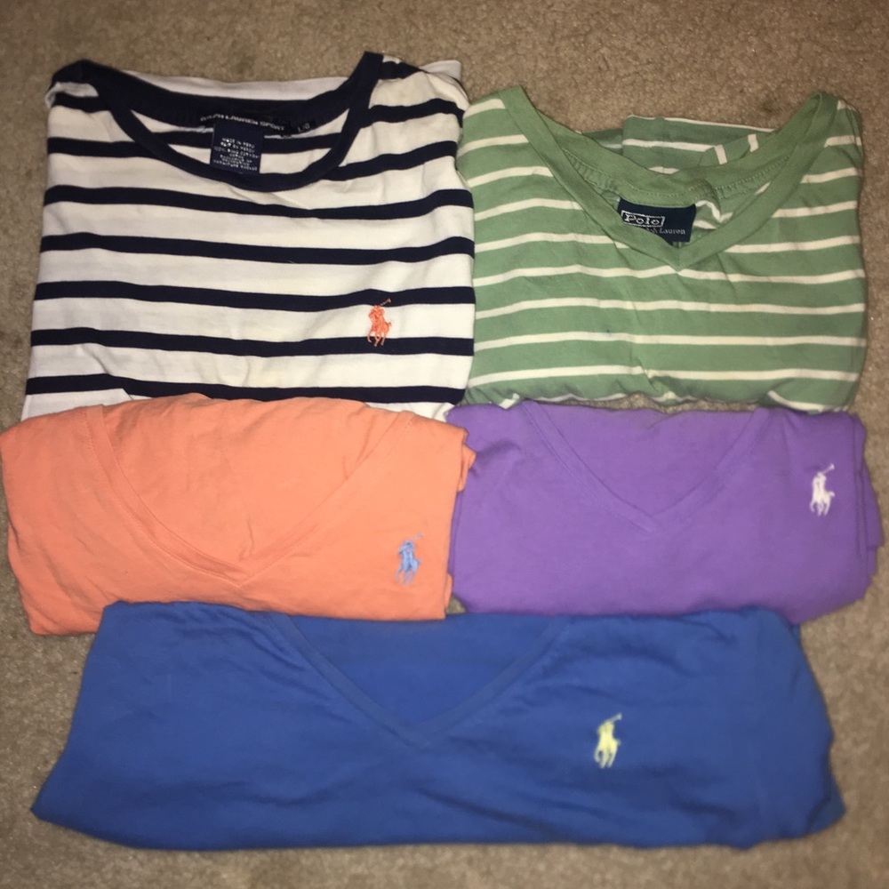 Five Polo Ralph Lauren Shirts